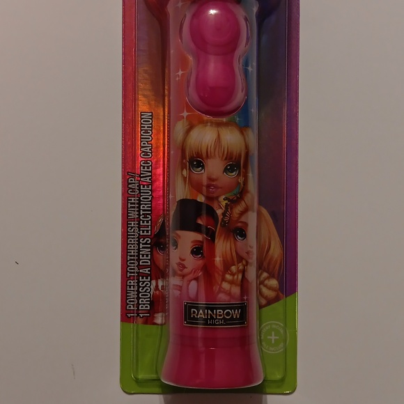 Firefly Clean N' Protect Rainbow High Rotary Power Toothbrush With Cap, Soft - Picture 2 of 11